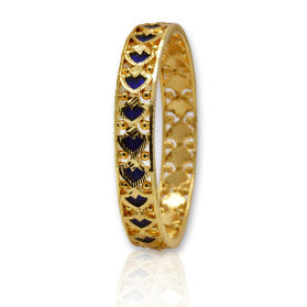 BANGLES | DIAMOND LOOK WITH RED OVAL STONES
